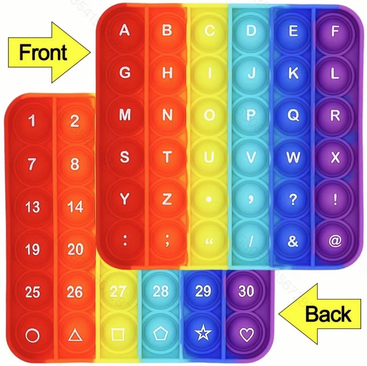 Square letter&numbers