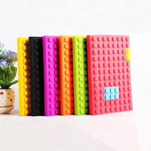 学校の学生のためのカスタムロゴソフトシリコンノートブックパーソナライズされたブロックカバーノートブック - Product Image 2