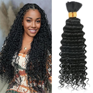 12A Xoăn Nguyên <span class=keywords><strong>S</strong></span>ố Lượng Lớn Con Người <span class=keywords><strong>S</strong></span>ố Lượng Lớn Tóc Cho Bện Không Có <span class=keywords><strong>S</strong></span>ợi Ngang Đầy Màu <span class=keywords><strong>S</strong></span>ắc 100G Brazil Tự Nhiên Bện Tóc Con Người - Product Image 4