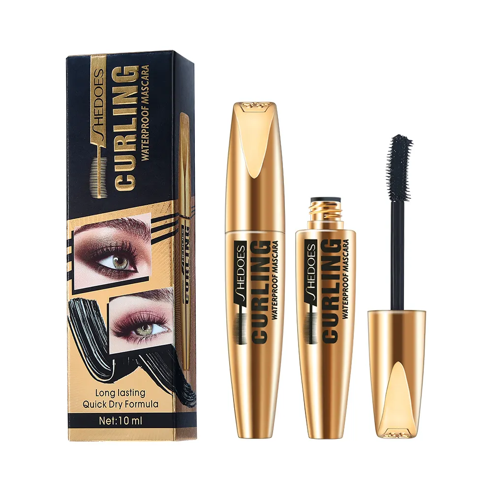 Nova Venda Quente Iluminamento Olhos Anti Suor Não Coloração Melhor Mascara Eyelash Enhancer 4D Mascara para Extensões de Cílios