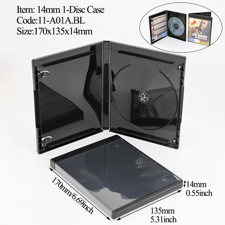 14MM 1-Boîtier Bluray Noir A01A