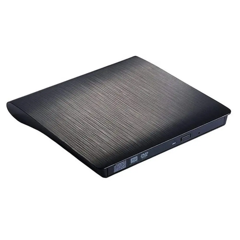 CD DVD Drive Eksternal USB 3.0, Pembakar Optik Portabel Pemutar Penulis DVD ROM RW untuk Desktop untuk Laptop Optikal Drive