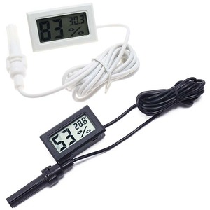 Termômetro eletrônico embutido, higrômetro digital, com <span class=keywords><strong>sensor</strong></span> de temperatura, para incubadora