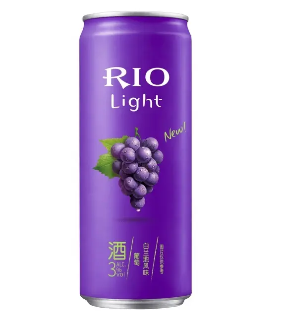 RIO Cocktail Pre-made Tipsy Series 3%Vol grape brandy flavored canned family festive bar party 330ml