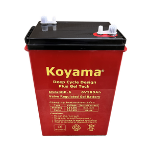 L16 bci סטנדרטי 6v 380ah מחזור עמוק להוביל סוללה ג 'ל חומצה DCG380-6 עבור אוויר פלטפורמות עבודה רצפה ניקוי מכונת כביסה
