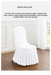 Spandex đàn hồi xếp li ruffles váy khách sạn Wedding party sự kiện ăn uống ghế bao gồm cho nhà tiệc ghế hoặc ghế bao gồm - Product Image 2
