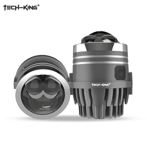 3 renkler Bi Led projektör Lens yüksek düşük işın Led lazer sis işık oto aksesuarları için özelleştirilebilir Logo 2 inç araba Lens sis lambası - Product Image 2