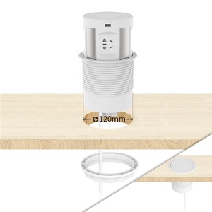 Mesa de reunión de pop con cargador USB y cargador inalámbrico - Product Image 5