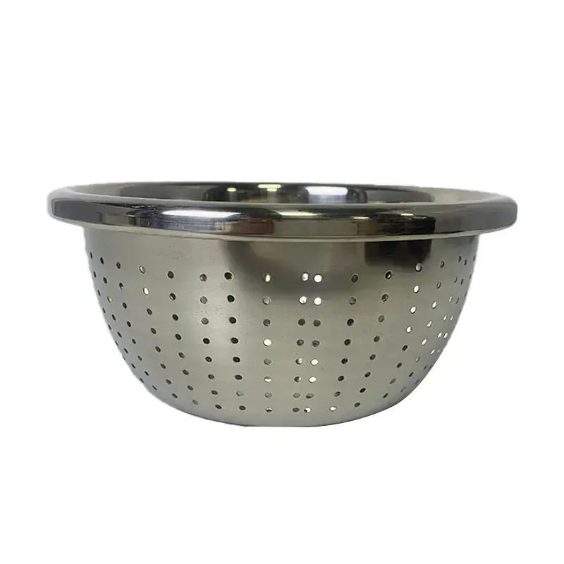 Fábrica al por mayor 22CM Filtro de cesta de acero inoxidable Herramienta de cocina Accesorios de cocina Colador de lavado