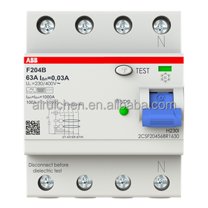 ABB Original Residual <strong>Current</strong> <strong>Circuit</strong> <strong>Breaker</strong> 4P 30mA 63A F204 B-63/0.03 2CSF204568R1630 MCB <strong>Circuit</strong> <strong>Breaker</strong> - Product Image 1