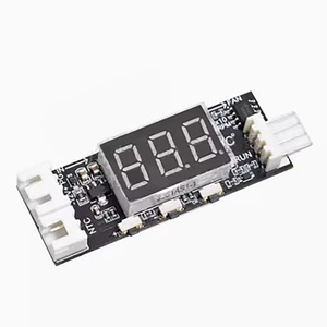 #64146 Digital Display 12V Four Wire <strong>PWM</strong> Fan Governor Module 3A <strong>Temperature</strong>+Speed <strong>Sensor</strong> Noise Reduction Belt <strong>Sensor</strong> Modules Kit - Product Image 2