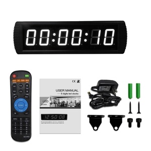 Good Quality 3 Inch <strong>7</strong> <strong>Segment</strong> 12V Power Supply <strong>LED</strong> Wall Clock Digital HH:MM:SS Format <strong>Countdown</strong> Stopwatch Electronic <strong>Timer</strong> - Product Image 5