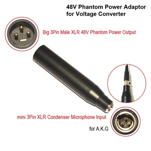 XLR-3电源适配器TA3F迷你3针电容麦克风XLR转换器至3针公XLR音频混合器幻像电源适配器 - Product Image 2