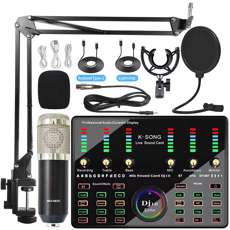 BM800 + DJ10 + Noir. Argent