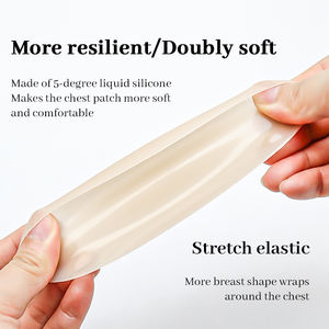 Aksesori pakaian dalam silikon tidak lem lingerie seksi Super lembut penutup puting Pasties kelopak payudara - Product Image 3