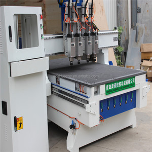 Máquina enrutadora CNC ATC con cuatro cabezales 3000X2000 Taladro de madera y corte de cuchillos Sistema de control DSP - Product Image 2