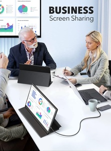 15.6 Inch Portable <strong>Monitor</strong> Full HD 1080P HDR <strong>Computer</strong> Display USB C &amp;HDMI Dual <strong>Monitor</strong> <strong>Built</strong> <strong>in</strong> Speaker Gaming <strong>Monitor</strong> for PS4