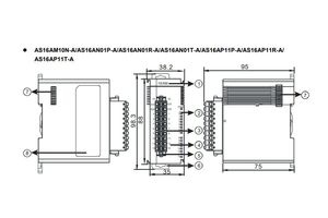 Modulo PLC serie Delta AS300 AS16AN01R-A moduli di programmazione PLC compatti salvaspazio ad alte prestazioni - Product Image 6
