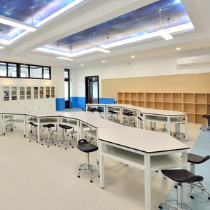 Trường Trung Học Khoa Học phòng thí nghiệm đồ nội thất bàn làm việc trường học lục giác phòng thí nghiệm bàn làm việc phòng thí nghiệm bảng - Product Image 3