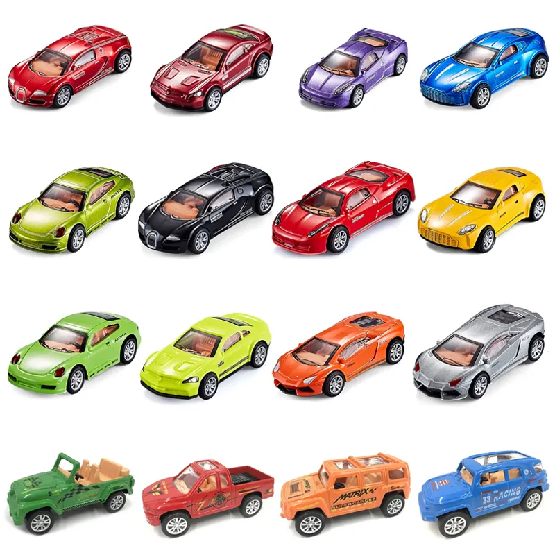 1/64 Diecast Model Car Diecast Model Car Toys veicoli promozionali Pull Back Toy Car