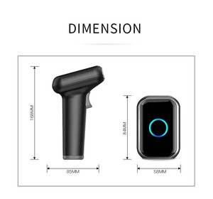 Lector de código Qr inalámbrico, escáner de código de barras con Bluetooth, Terminal PDA, Android, impresión de código de barras, sScanner - Product Image 3