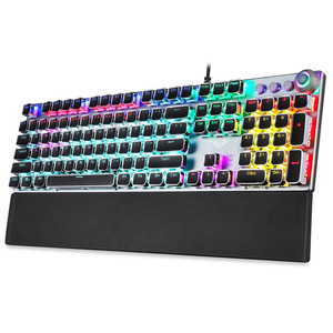 Venta caliente T-WOLF T30 Teclado mecánico recargable tipo C con tres modos inalámbrico/BT/cableado Teclado para juegos con retr - Product Image 1