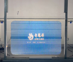 4G WIFI无线控制定制玻璃贴纸P2.9-5.8高亮度透明发光二极管标志 - Product Image 4