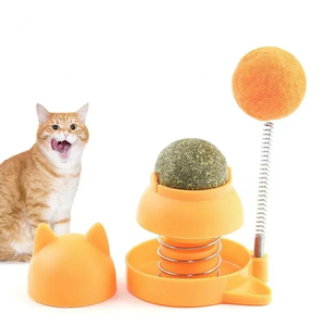 Mayorista Gato Giratorio Hierba Gatera Con Bola De Resorte Juguetes Hierba Gatera Natural Boca Limpia Promover La Digestión Gato Juguetes Suministros Para Mascotas - Product Image 1