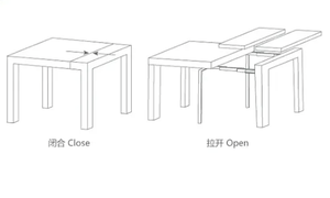 Tobogán de mesa plegable de alta resistencia, armario multifunción, rieles deslizantes para encimera, tobogán de guía de extensión para muebles - Product Image 3