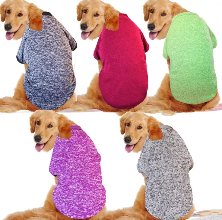Suéter de punto para perros grandes, ropa de invierno, suave, grueso, cálido