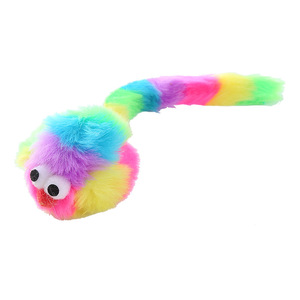 2024 Sustentável arco-íris Plush Mouse gato brinquedo com built-in som mordida-resistente interativo <span class=keywords><strong>Catnip</strong></span> produto para gatos