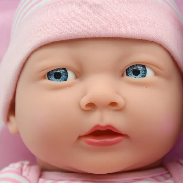 Bambola baby doll in plastica da 33cm mini bambola in silicone reborn realistica