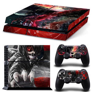 Pure White Silver Metal Black Skin Sticker Decal for Sony PlayStation 4 Console and 2 <strong>Controllers</strong> for PS4 Fat Skin Sticker Vinyl - Product Image 3
