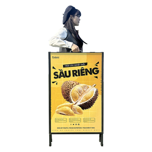 热卖定制印刷海报A框形海报架铁易于组装广告展示架 - Product Image 6