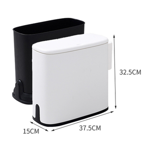 Venta caliente nuevo diseño respetuoso del medio ambiente de esquina de plástico de basura con bolsa de basura caja de almacenamiento - Product Image 1