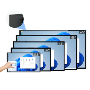 Diseño Delgado 21 27 32 43 pulgadas señalización digital tablero inteligente pantalla táctil monitor interactivo con USB HD MI VGA - Product Image 1