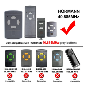 Replacement Remote Control for <strong>HORMANN</strong> HS2 / HS4 40 (Grey Buttons) 40.685 MHz - Product Image 5
