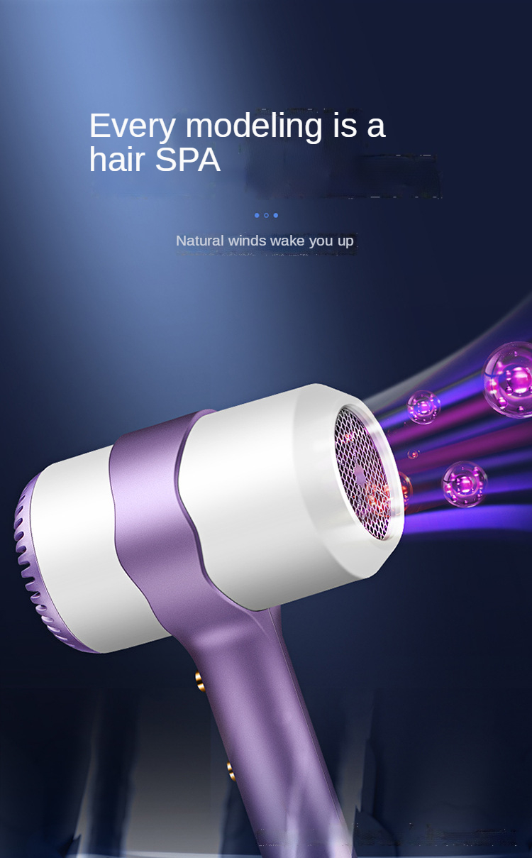 Hot sale new design negative ion hair dryer portable 220V Blu-ray mini hair dryer home dormitory wholesale gift drop shipping
