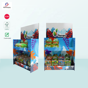 CYJ Custom Kraft Paper Pop up Display Stand Bottles Table Counter Top Box Vitrina Encimera Cartón Counter Display Box - Product Image 1