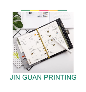 Cuaderno planificador trimestral mensual diario de negocios diario de cuero de hojas sueltas con logotipo impreso personalizado - Product Image 5