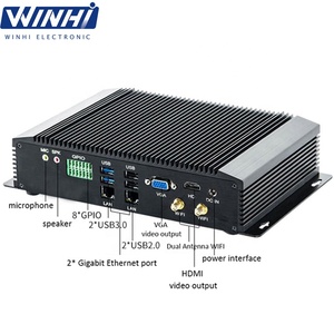 I3 i5 i7 mini pc lüfter loser industrieller desktop computer HD-MI VGA USB 3.0 dual netzwerk parallel port serielle port micro host - Product Image 4