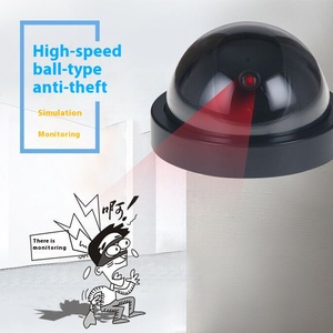 Telecamera di sicurezza analogica a cupola per interni irraggiamento LED lampeggiante luce lampeggiante CCTV realistica telecamera di simulazione analogica - Product Image 4