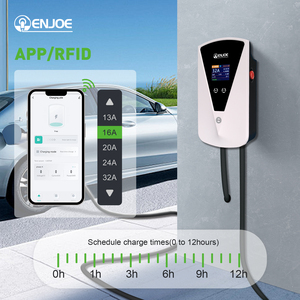 工場32A 3フェーズ22KW 7KW EV壁掛け充電ステーションGB/T IEC充電器BYD車両用充電カード付き - Product Image 4
