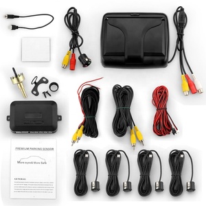Pantalla plegable de escritorio LCD de 4,3 pulgadas, Radar de marcha atrás para coche, zumbador de respaldo trasero para coche, sistema de Sensor de aparcamiento con 4 sensores - Product Image 6