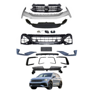 TIGUAN V-W-2017 dönüşüm kiti için 2020 için güncelleme 2021 r-line tarzı ön tampon (FACELIFT) - Product Image 4