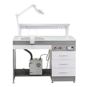 Laboratorio dentale stazione di lavoro tavolo in marmo con aspirapolvere e pistola ad aria compressa per attrezzature di laboratorio odontoiatrico - Product Image 1