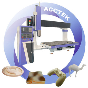 Potente enrutador CNC de 5 ejes, máquina de talla de espuma de madera ATC para hacer moldes de escultura 3D con Control Syntec - Product Image 1