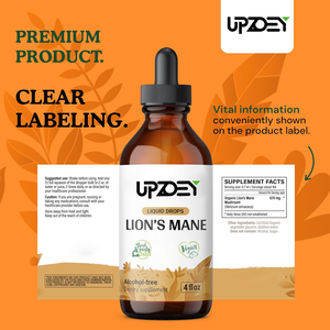 Private Label Lion's Mane Liquid Drops Ergänzung zur Unterstützung der Gehirn gesundheit, Unterstützung der kognitiven Funktion, Gedächtnis und Fokus - Product Image 6