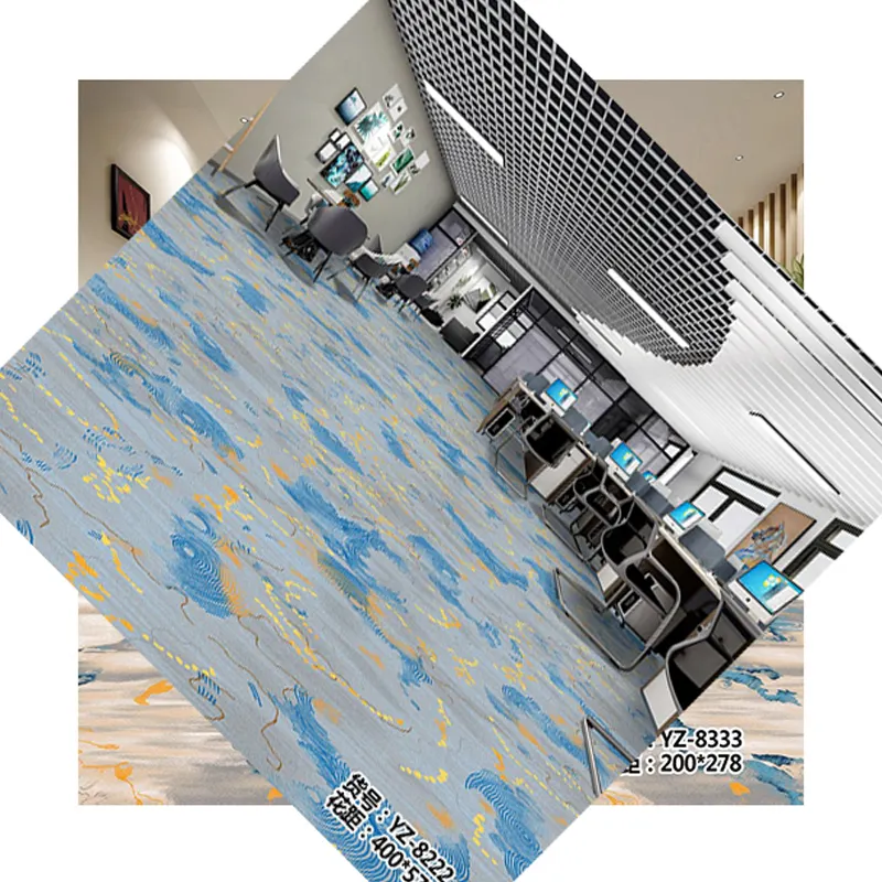 Corridoio dell'hotel, tappeto stampato da parete a parete, in poliestere, moderno, rettangolo, per camera da letto, macchina per la cura del bambino, CN;SHG