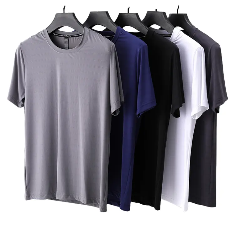 Camiseta de manga corta para ejercicio de entrenamiento, camiseta ligera de secado rápido para hombre, camisetas deportivas transpirables para correr